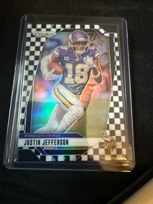 SP Prizm Justin Jefferson Checkerboard